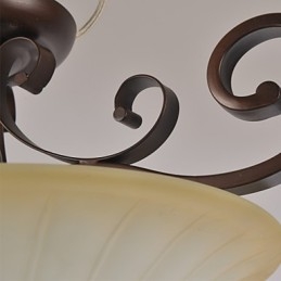 5 Vintage Mini Stil Malerei Metall Pendelleuchte