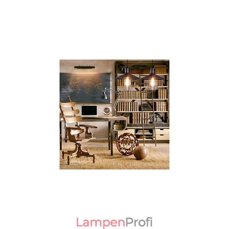 Vintage Retro Mini Stil Malerei Pendelleuchte