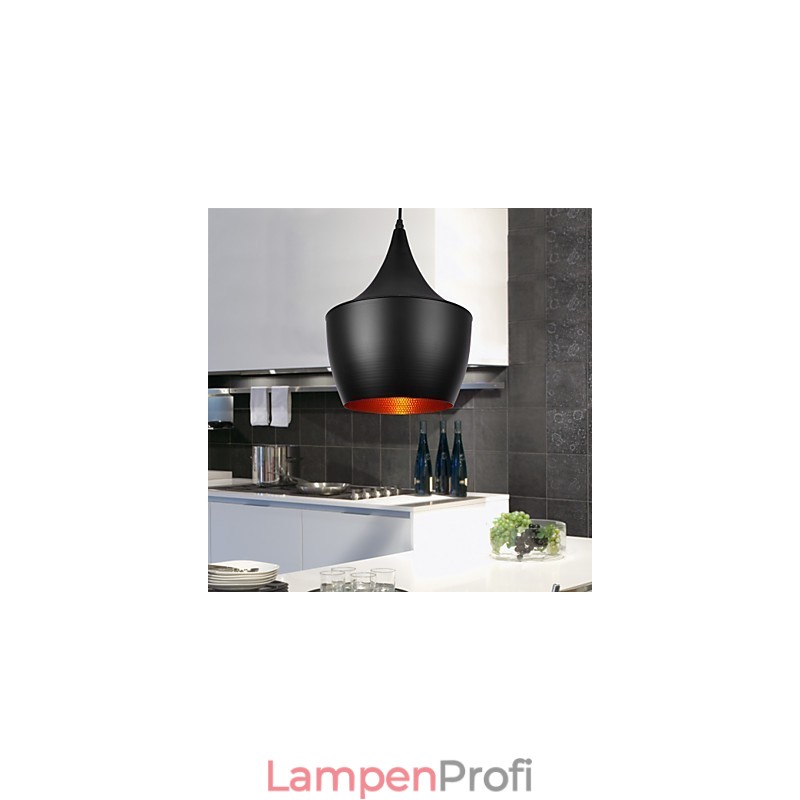 Moderne Pendelleuchte im Retro-Mini-Stil mit Gemälden