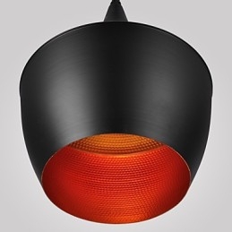 Moderne Pendelleuchte im Retro-Mini-Stil mit Gemälden