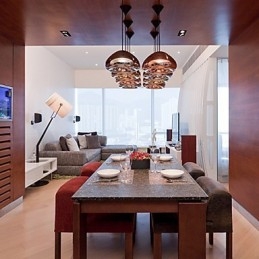 Moderne zeitgenössische Malerei Metall Pendelleuchte