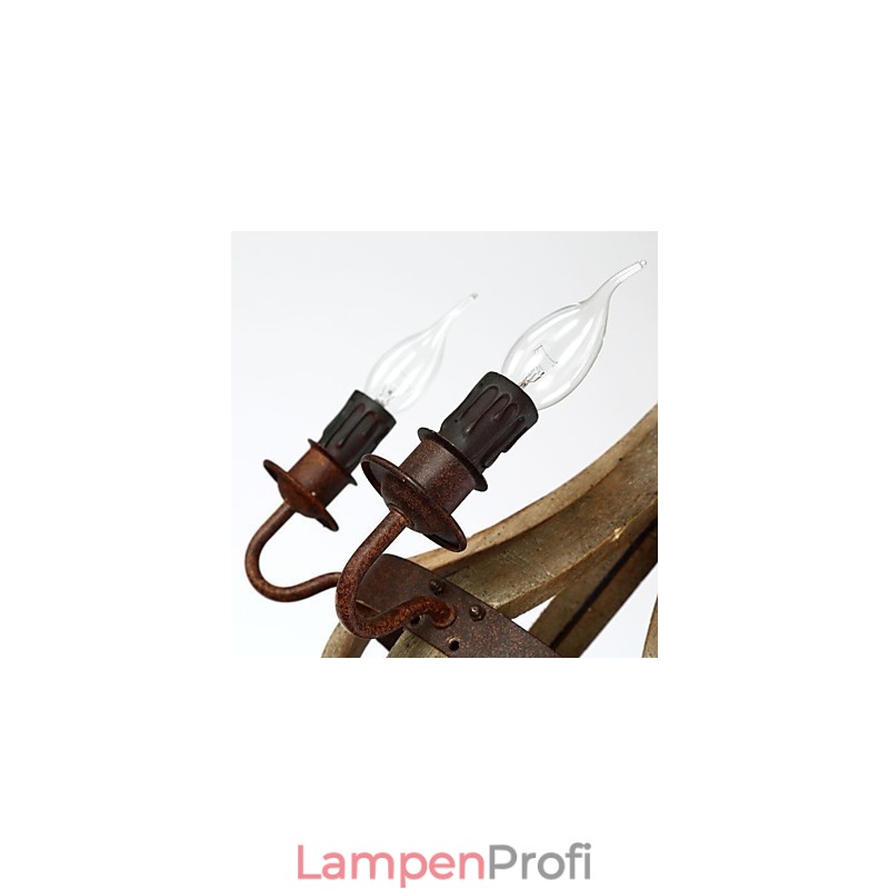 Vintage Mini-Stil Malerei Holz Bambus Kronleuchter