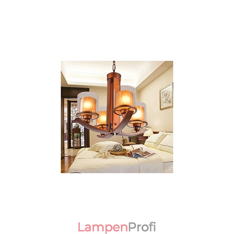 Traditioneller klassischer Kronleuchter aus Metall im Mini-Retro-Stil