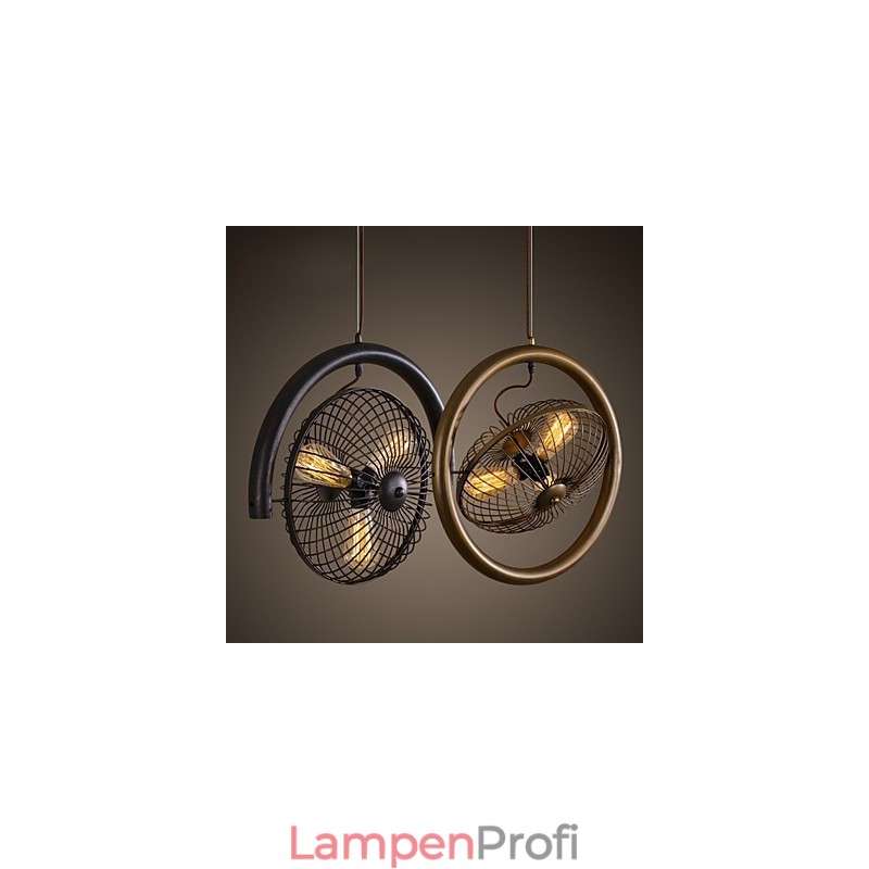 Retro Klassische Metall Decke Fan Lichter Einfache Anhänger Lampen Cafe Anhänger Lampe