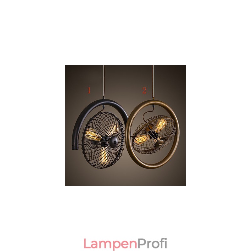 Retro Klassische Metall Decke Fan Lichter Einfache Anhänger Lampen Cafe Anhänger Lampe