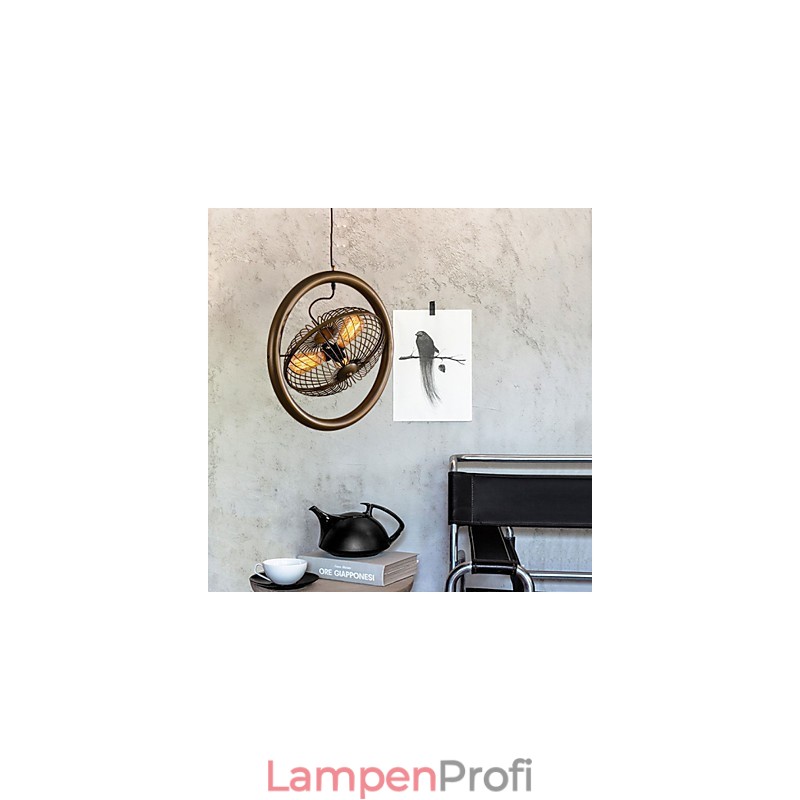 Retro Klassische Metall Decke Fan Lichter Einfache Anhänger Lampen Cafe Anhänger Lampe