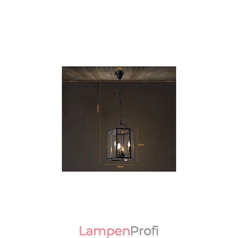 Traditionelle Klassische Vintage Retro Laterne Land Mini Stil Malerei Metall Anhänger Licht Esszimmer