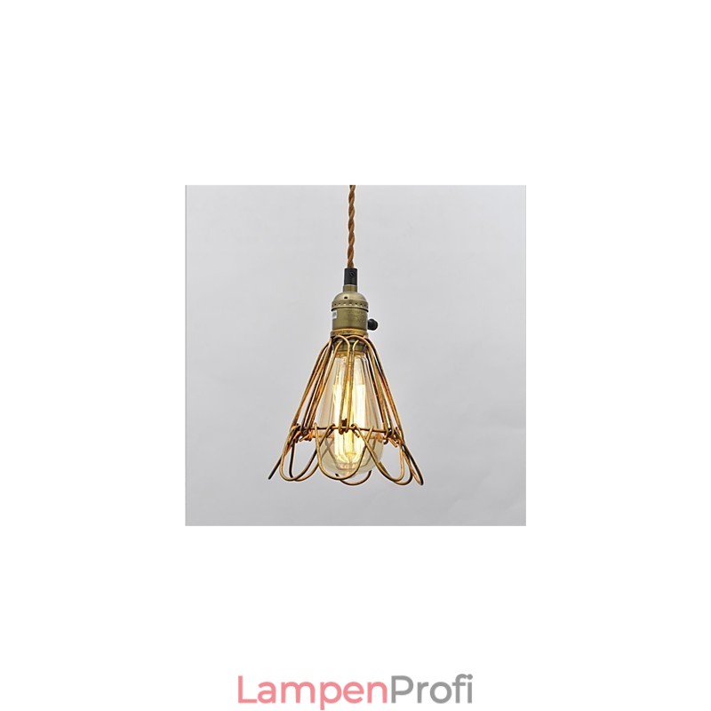 Amerikanischen land Vintage einzigen kopf lotus Eisen Kronleuchter