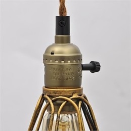 Amerikanischen land Vintage einzigen kopf lotus Eisen Kronleuchter