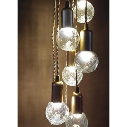Traditionelle klassische rustikale Lodge Vintage Retro Laterne Trommel Country Globe Mini Stil Malerei Glas Pendelleuchte