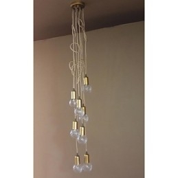 Traditionelle klassische rustikale Lodge Vintage Retro Laterne Trommel Country Globe Mini Stil Malerei Glas Pendelleuchte