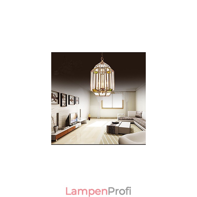 Vollkupferfarbene Lampe