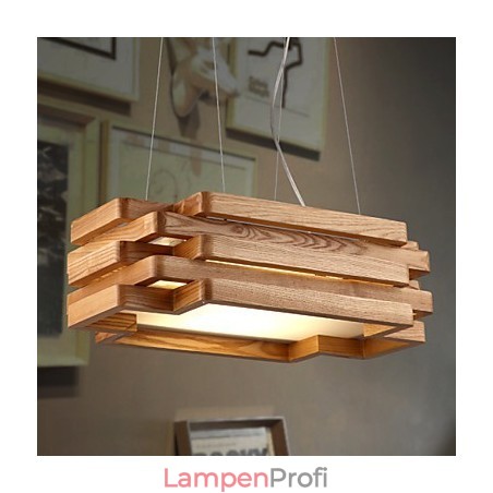 Moderne Pendelleuchte im Landhausstil im Mini-Stil aus Holz und Bambus Moderne Pendelleuchte im Landhausstil im Mini-Stil aus Holz und Bambus