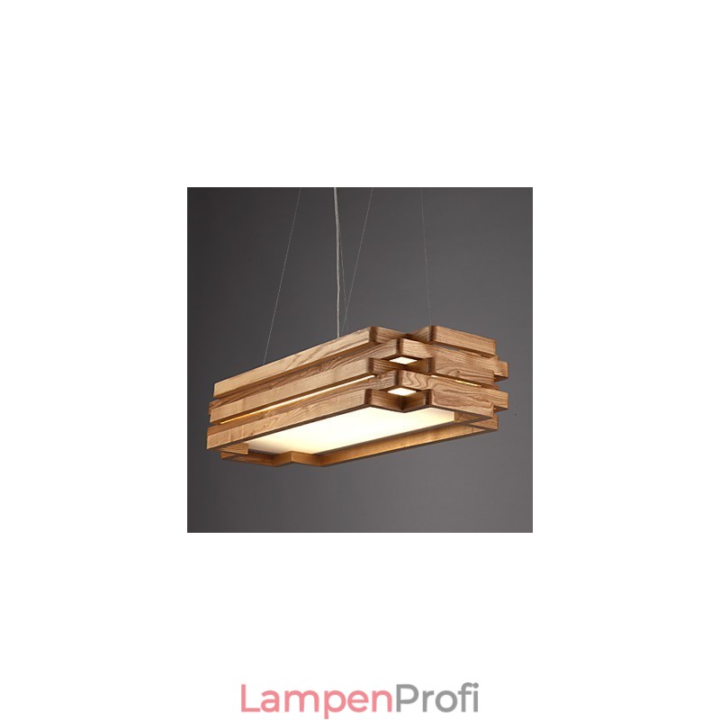 Moderne Pendelleuchte im Landhausstil im Mini-Stil aus Holz und Bambus