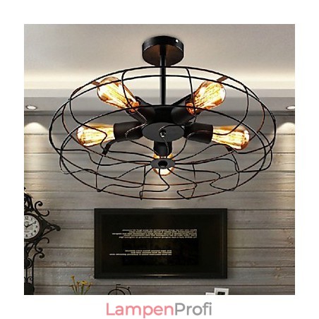 Industrielle Vintage Metall Fan Pendelleuchte Steampunk Deckenleuchter Industrielle Vintage Metall Fan Pendelleuchte Steampunk Deckenleuchter