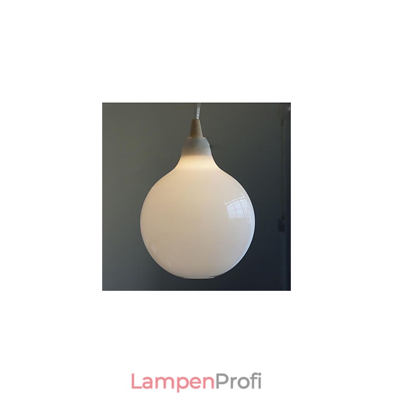 Milchweiße Glasflasche Pendelleuchte Natural Curve