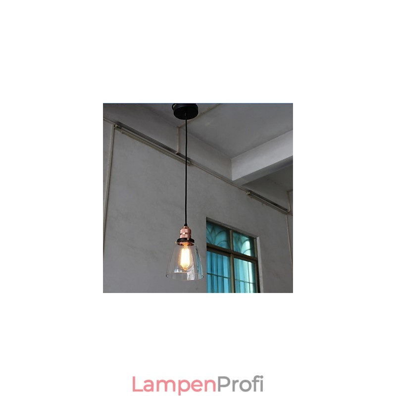 Minimalistischer einzigartiger Retro-Glas-Kronleuchter