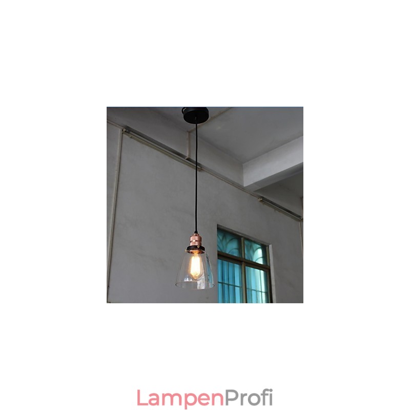 Minimalistischer einzigartiger Retro-Glas-Kronleuchter