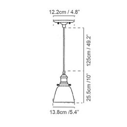 Pendelleuchten Traditionell Klassisch Vintage Retro Metall