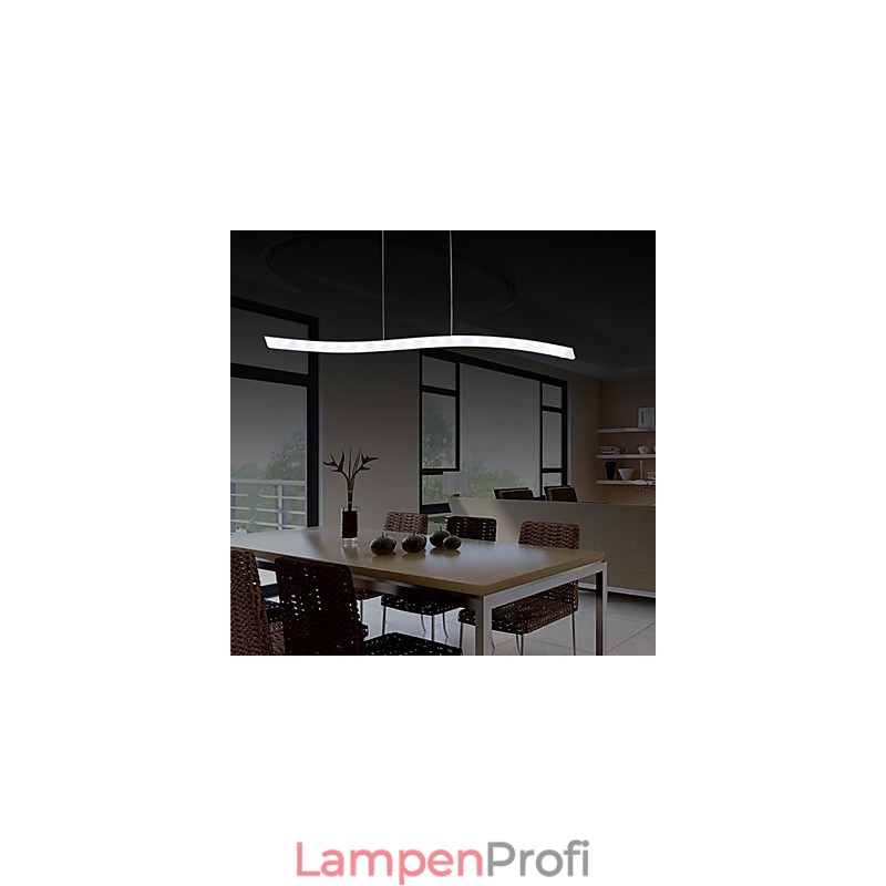 Moderne zeitgenössische Chrom-Pendelleuchte