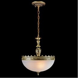 Traditionelle klassische Vintage-Retro-Pendelleuchte aus Bronzemetall