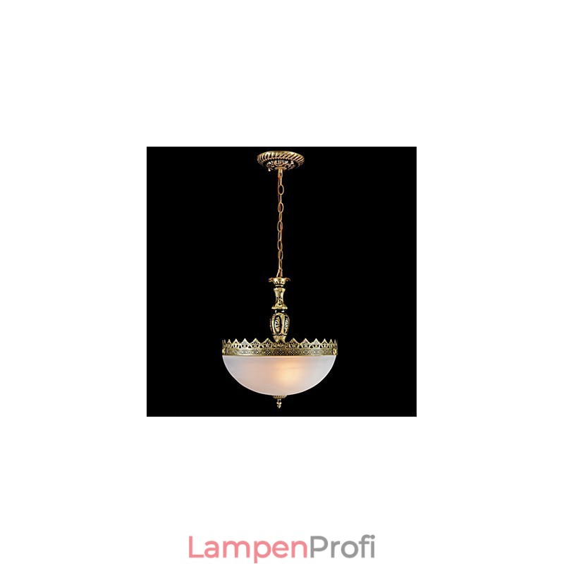 Traditionelle klassische Vintage-Retro-Pendelleuchte aus Bronzemetall