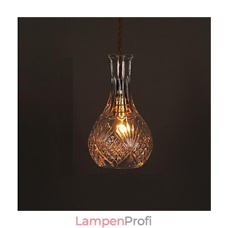 Romantische Flasche Kreative Geschnitzte Kunst Glas Kronleuchter Licht Pendelleuchte