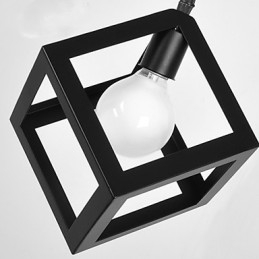 Pendelleuchte aus Metall im Mini-Retro-Stil mit Malerei