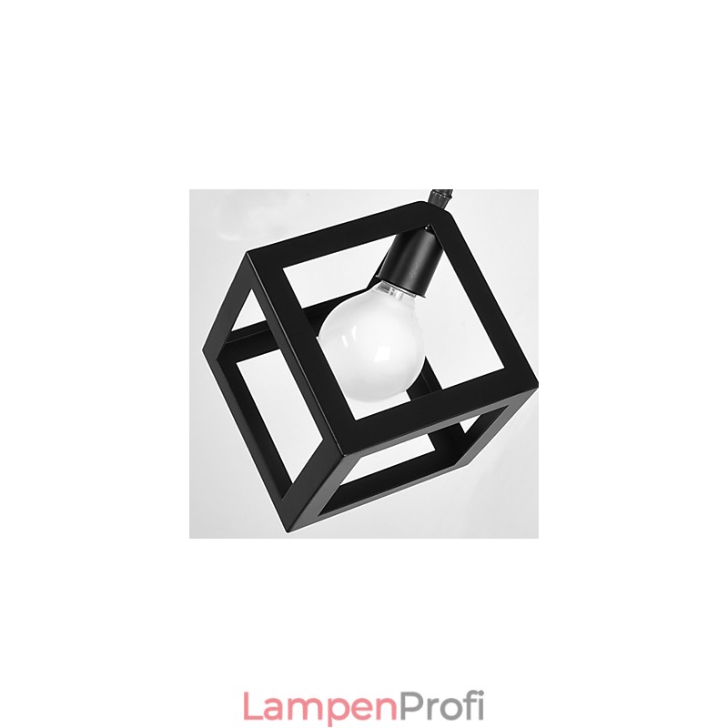 Pendelleuchte aus Metall im Mini-Retro-Stil mit Malerei