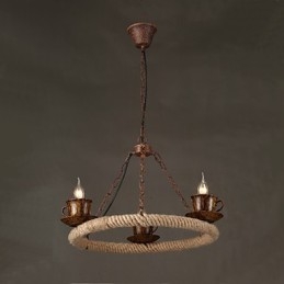 Vintage Country Painting Metall Pendelleuchte Garage