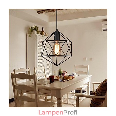 Geometrische Linie Diamant Schmiedeeisen Kronleuchter Pendelleuchte Modern Contemporary