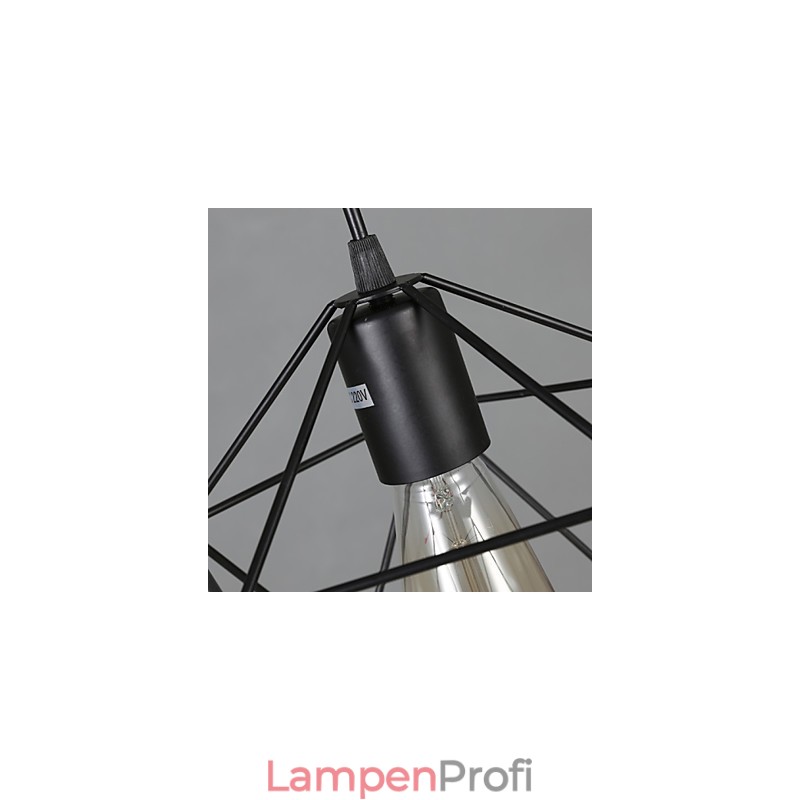 Geometrische Linie Diamant Schmiedeeisen Kronleuchter Pendelleuchte Modern Contemporary