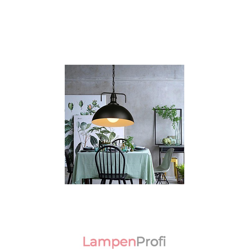 Nordic American Country Industrial Semicircle Fashion Schmiedeeisen Single Head Droplight