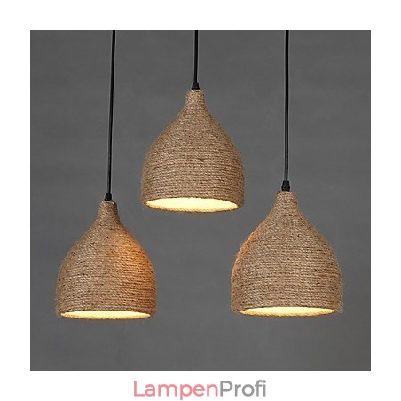 Country Lofts stellt alte Wege wieder her, Hanfseil-Einzelkopf-Droplight-Lampe