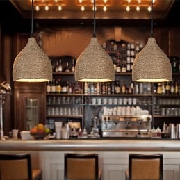 Country Lofts stellt alte Wege wieder her, Hanfseil-Einzelkopf-Droplight-Lampe