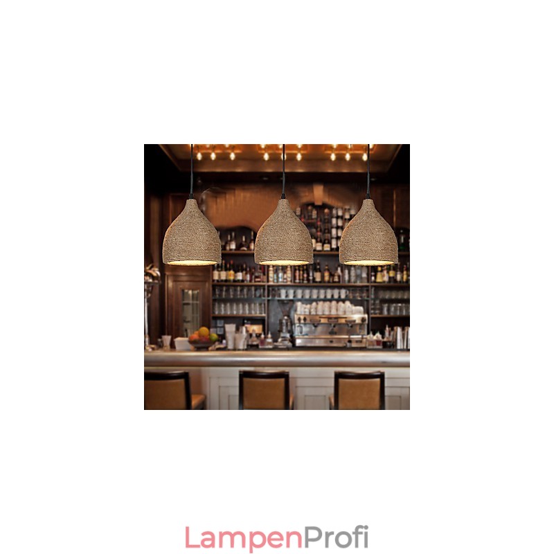 Country Lofts stellt alte Wege wieder her, Hanfseil-Einzelkopf-Droplight-Lampe