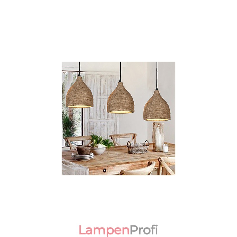 Country Lofts stellt alte Wege wieder her, Hanfseil-Einzelkopf-Droplight-Lampe