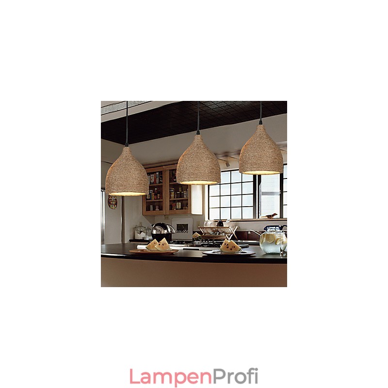 Country Lofts stellt alte Wege wieder her, Hanfseil-Einzelkopf-Droplight-Lampe