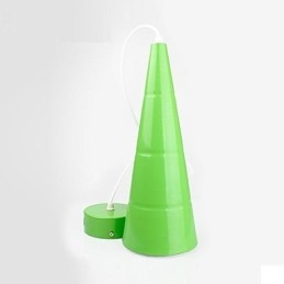 Moderne zeitgenössische Globus Malerei Metall Pendelleuchte