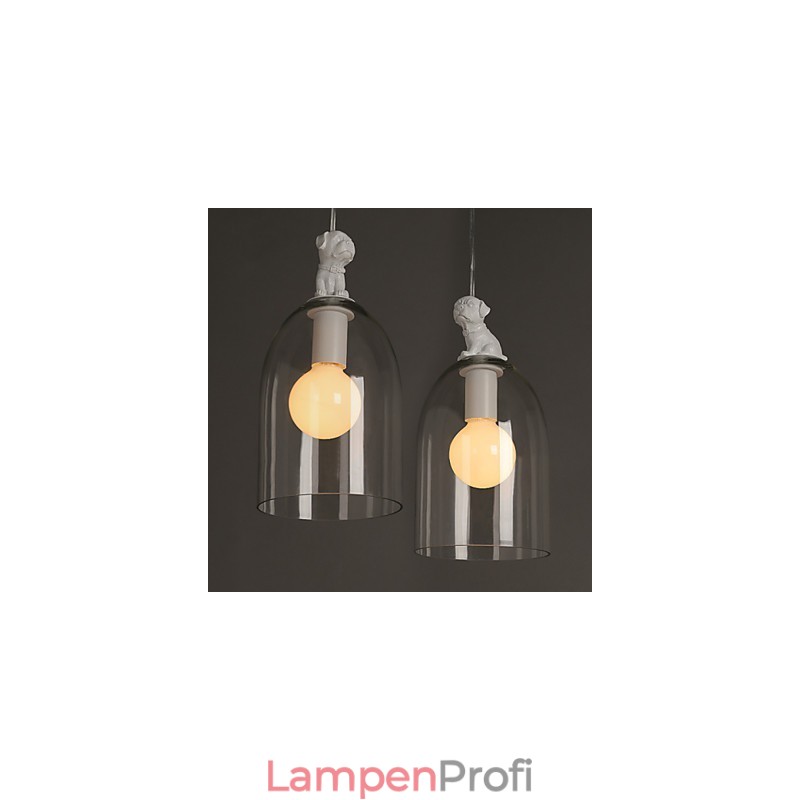 Die Cartoon-Hund-Hängelampe Taipei Rural Glass Individuality Creative Small Droplight Lamp