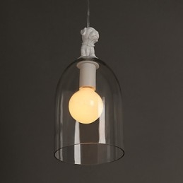 Die Cartoon-Hund-Hängelampe Taipei Rural Glass Individuality Creative Small Droplight Lamp