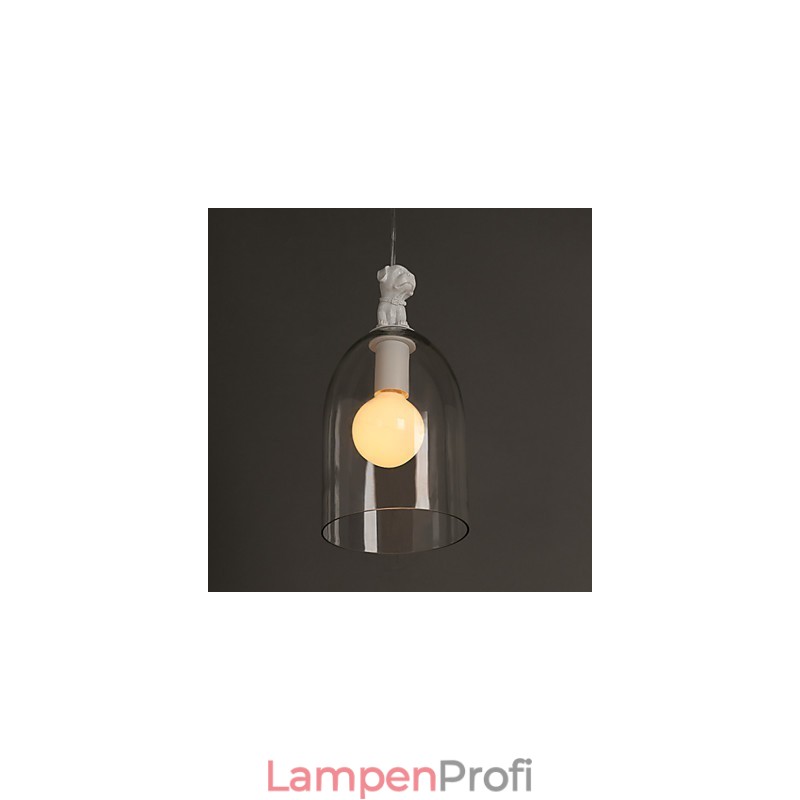 Die Cartoon-Hund-Hängelampe Taipei Rural Glass Individuality Creative Small Droplight Lamp