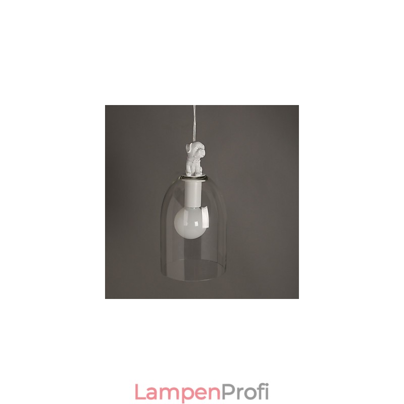 Die Cartoon-Hund-Hängelampe Taipei Rural Glass Individuality Creative Small Droplight Lamp