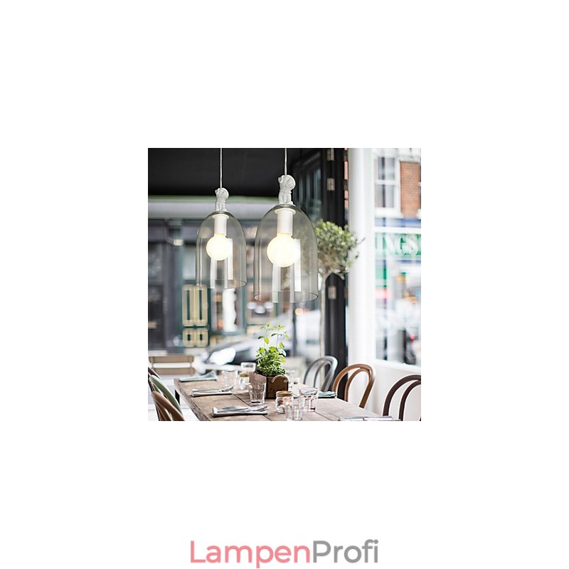 Die Cartoon-Hund-Hängelampe Taipei Rural Glass Individuality Creative Small Droplight Lamp