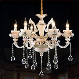 Einfache europäische Luxus-Lampe aus Gold-Jade-Zinklegierung