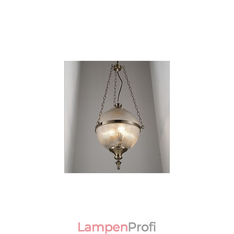 Eisen Bronze Kronleuchter Lampe Glas