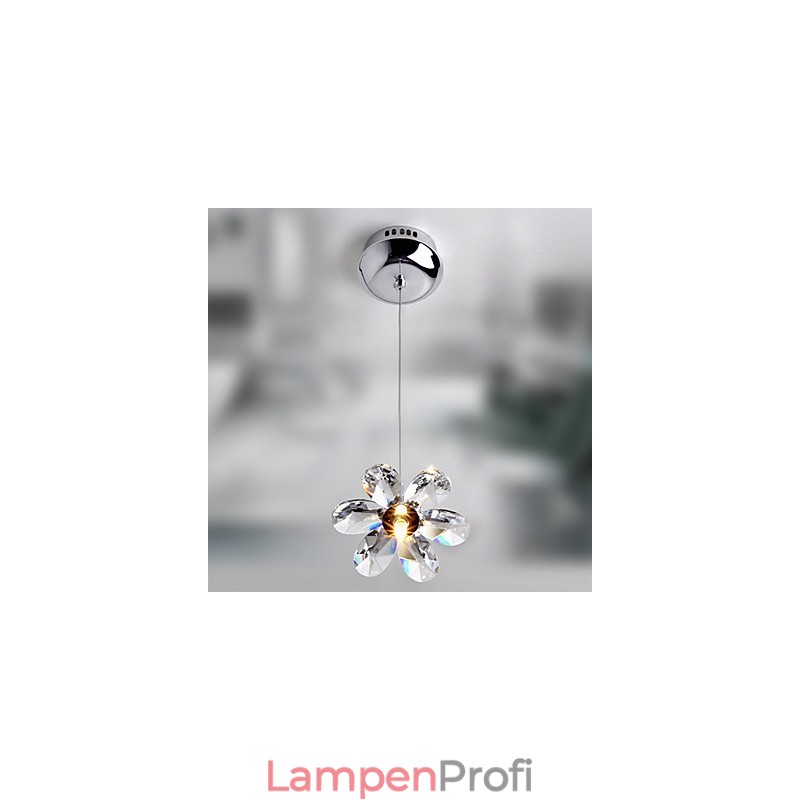 Moderne, zeitgenössische Pendelleuchte im Mini-Stil aus galvanisiertem Kristall