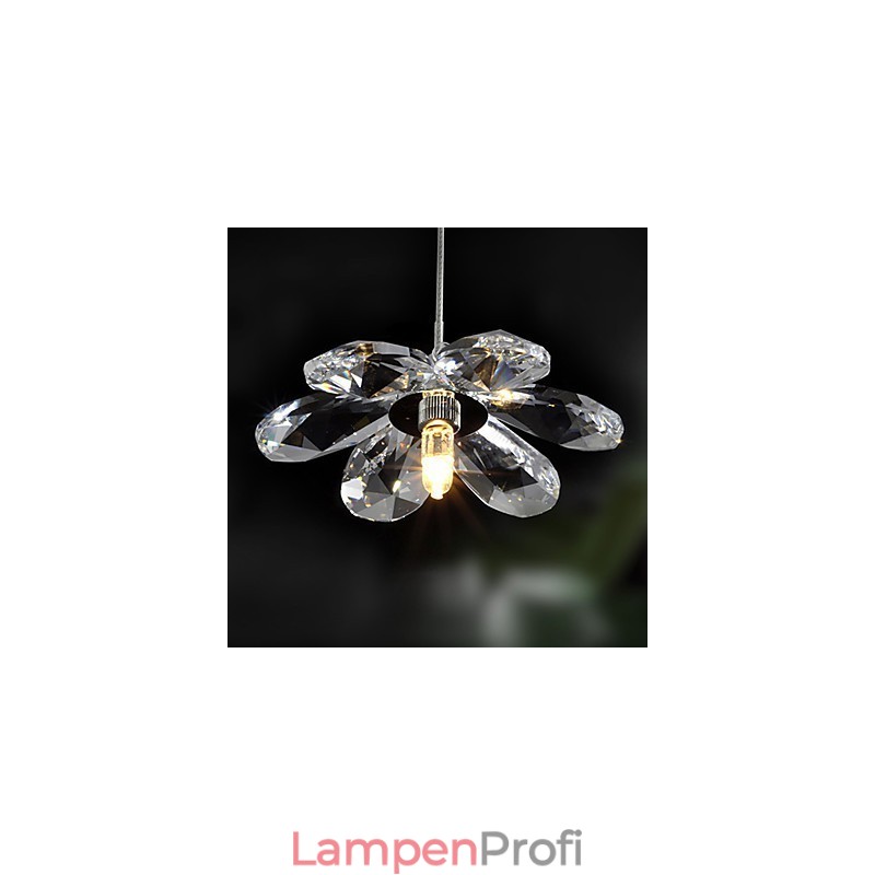 Moderne, zeitgenössische Pendelleuchte im Mini-Stil aus galvanisiertem Kristall