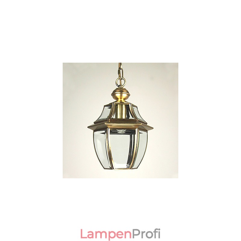 Traditionelle klassische Laterne im Mini-Stil, galvanisierte Pendelleuchte