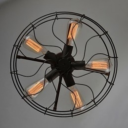 Die amerikanische Country Industrial Designer Lampe personalisierte Lampe europäischen Retro Fan Deckenleuchten